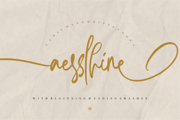 Aesslhine: The Elegant Script Font for Handmade Brands