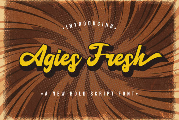 Agies Fresh Font Review: Bold Script for Makers