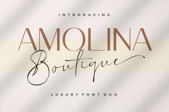 Amolina Boutique: The Versatile Font for Modern Campaigns