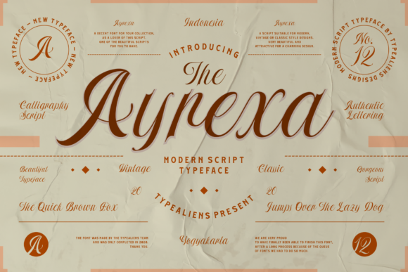 Ayrexa: The Script Font for Elegant Campaigns