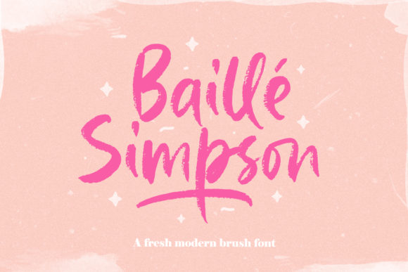 Baille Simpson: The Elegant Script Font for Crafters