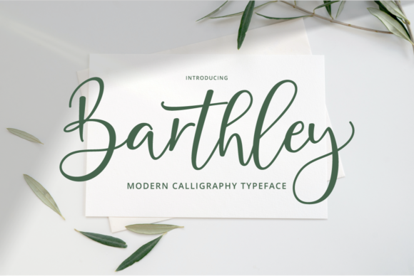 Barthley: A Stylish Script Font for Digital Branding