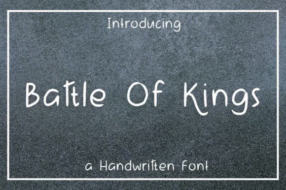 Battle of Kings: A Premium Script Handwritten Font for Web Design