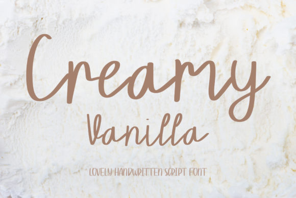 Creamy Vanilla Typeface for Elegant Web Design