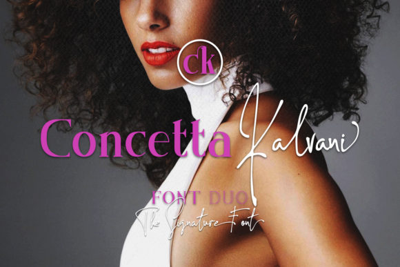 Elevate Brand Visuals with Concetta Kalvani Typeface