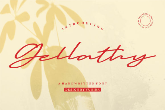 Elevate Campaign Visuals with Gellathy Script Font