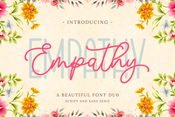 Empathy Duo: A Modern Script and Sans Serif Typeface