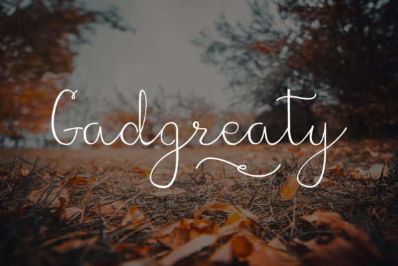 Gadgreaty Font: A Sweet Script for Web Design