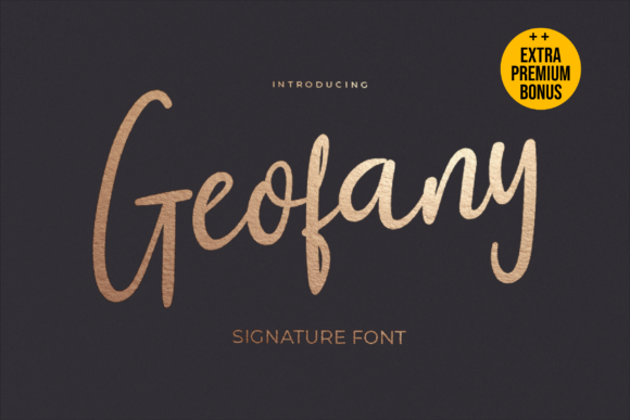 Geofany: The Script Handwritten Font for Elegant Web Design
