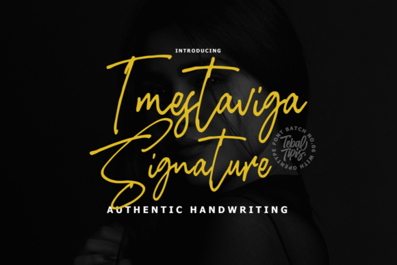 Imestaviga Signature Font for Elegant Branding
