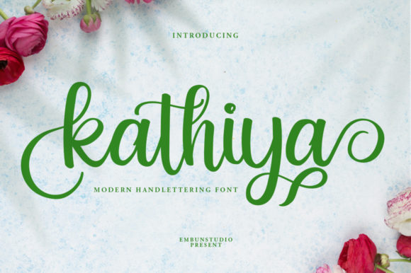 Kathiya: A Modern Script Font for Digital Branding