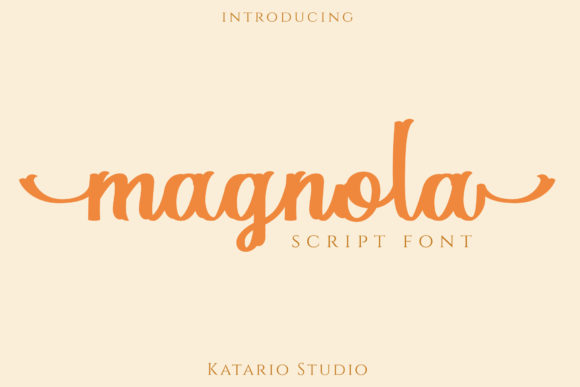 Magnola: A Beautiful Script Font for Editorial Design