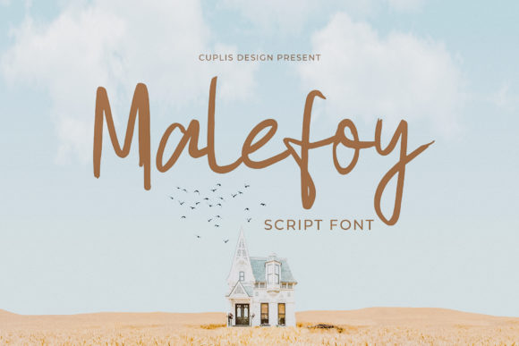 Malefoy: An Elegant Script Font for Editorial Design