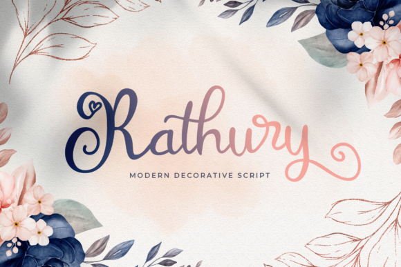 Rathury: A Modern Script Handwritten Font for Web Design