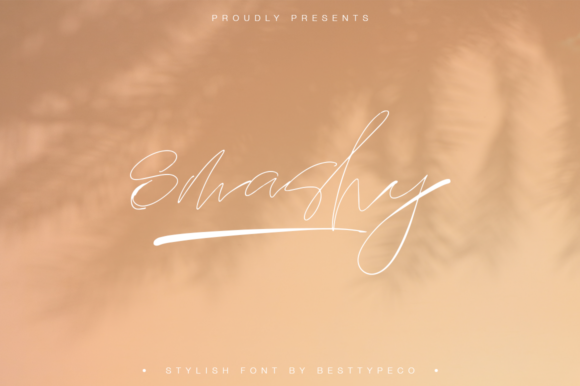 Smashy Script Font for Elegant Editorial Design