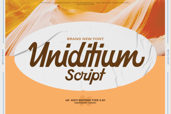 Uniditium: The Elegant Script Font for Makers