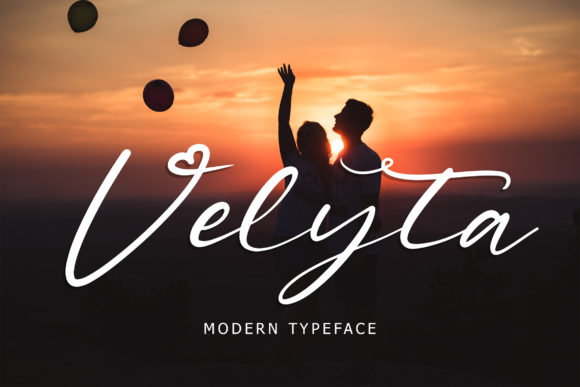 Velyta: A Modern Script Handwritten Font for Web Design
