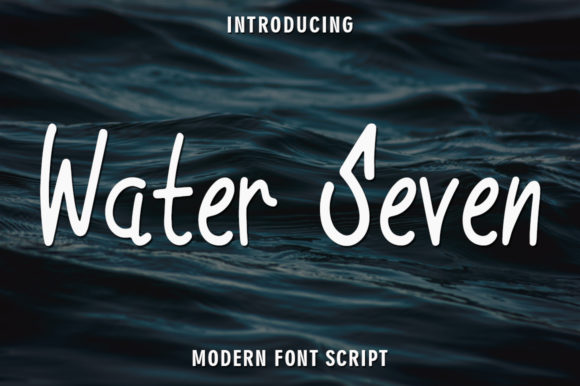 Water Seven: A Calm Script Typeface for Modern Editorial Design