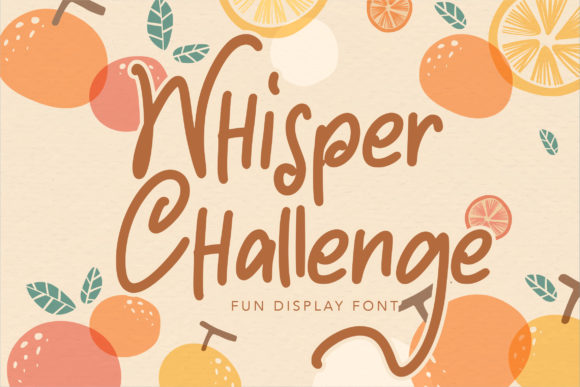 Whisper Challenge: A Distinct Script Font for Editors