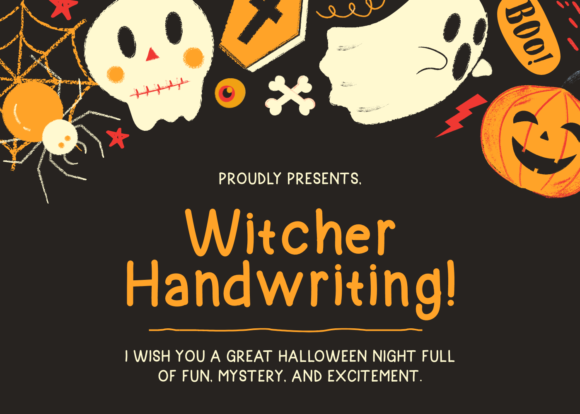 Witcher Handwriting Font for Crafters and Sellers