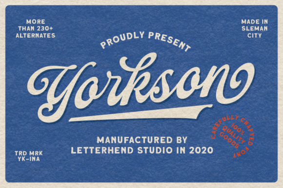 Yorkson: A Retro Script Font for Bold Campaigns